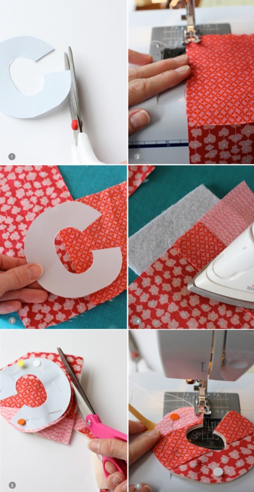 DIY Initial Fabric Ornament And Gift