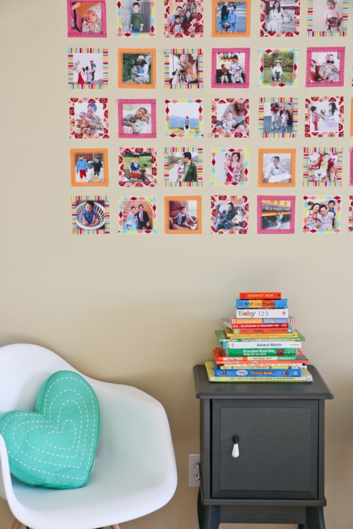 DIY Instagram Wall With Colorful Washi Tape