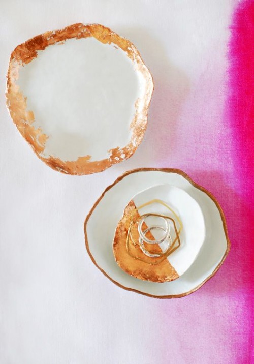 Diy Jewelry Dish With Copper Touches