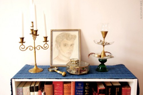 Diy Jewelry Stand Of Glass And Brass Tableware