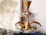 Diy Jewelry Stand Of Glass And Brass Tableware