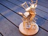 DIY Jewelry Tree From Dollhouse Chairs