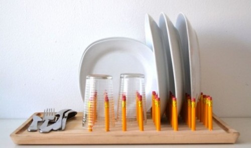 DIY Kitchen Organizer To Dry The Dishes