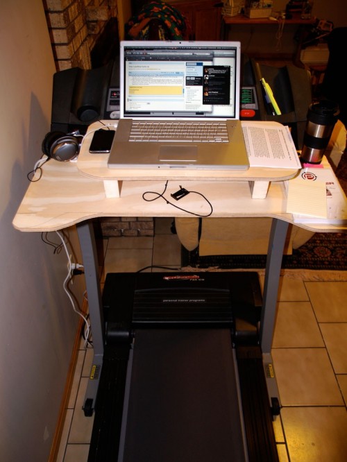 DIY Laptop Desk To Use On A Treadmill