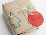simple drawn gift wrap