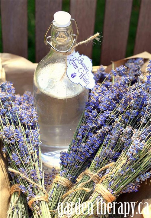 lavender linen water (via gardentherapy)