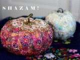 Diy Liberace Pumpkin As A Colorful Fall Decor Piece