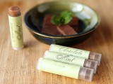 DIY chocolate mint lip balm