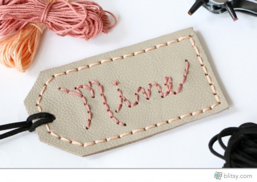 stitched leather suitcase tags (via https:)