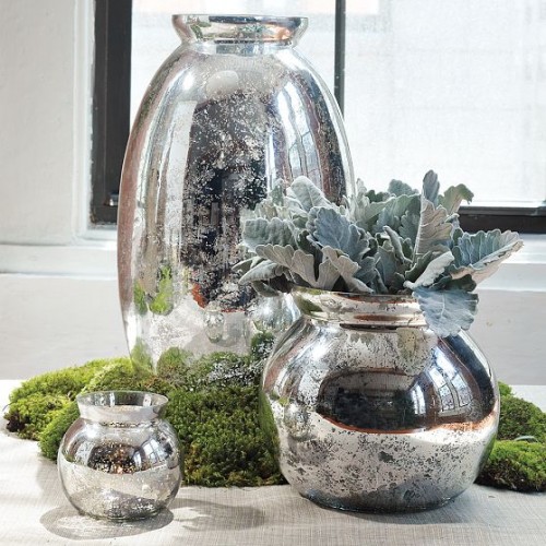 DIY Mercury Glass Vases