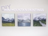 diy-mini-mountain-paintings-for-easy-home-decor-1