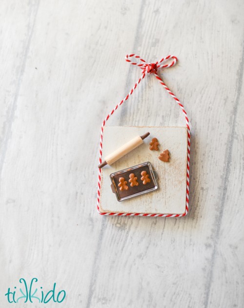 DIY Miniature Gingerbread Baking Christmas Ornament