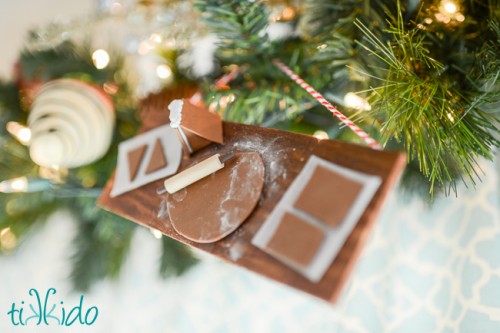 DIY Miniature Gingerbread Baking Christmas Ornament