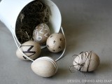 Diy Modern Easter Eggs Of Paper Mache
