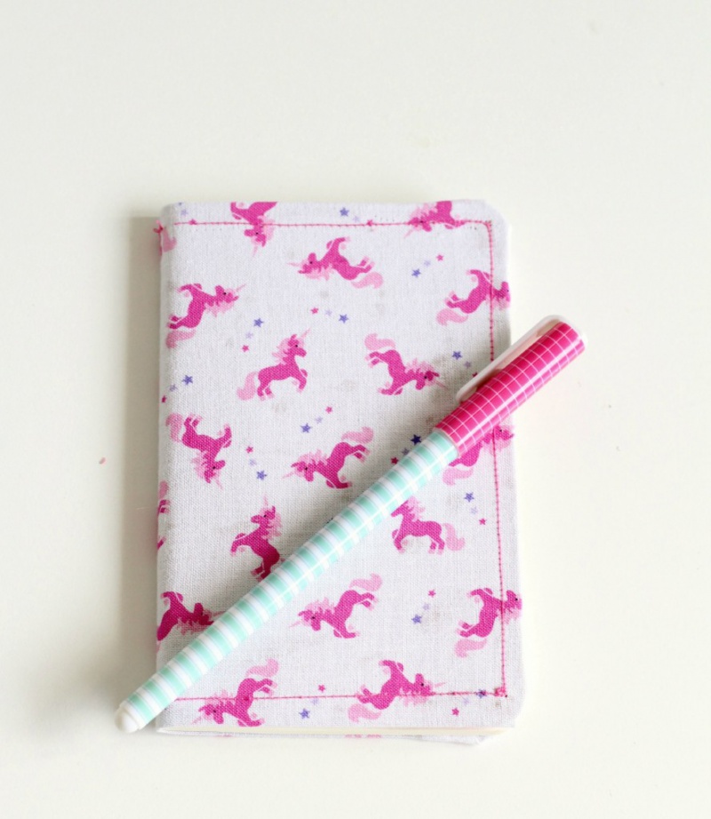 Diy no sew fabric covered notebook  1