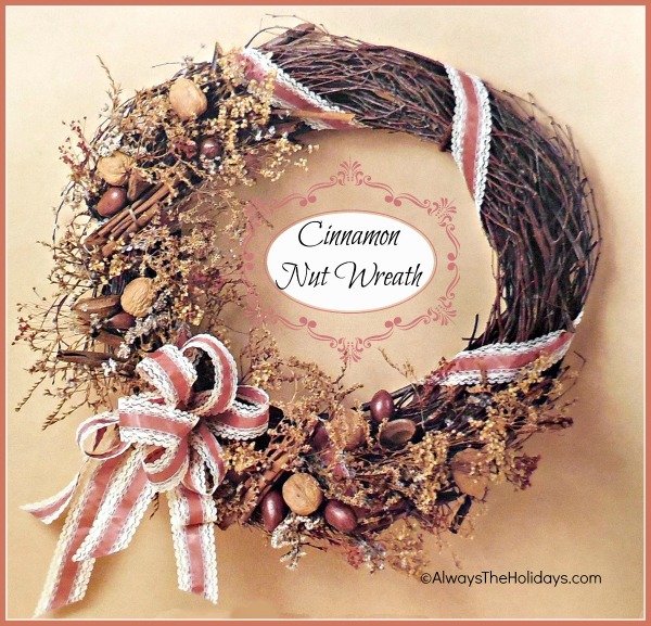cinnamon and nut wreath