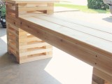Diy Outdoor Cedar Bench With Planters