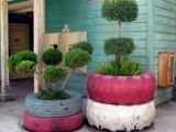 Diy Outdoor Planters Of Recycled Tires