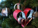 DIY Paper Heart Ornaments