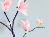 paper magnolia blossoms