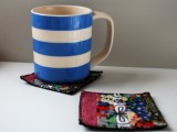 colorful patchwork coasters