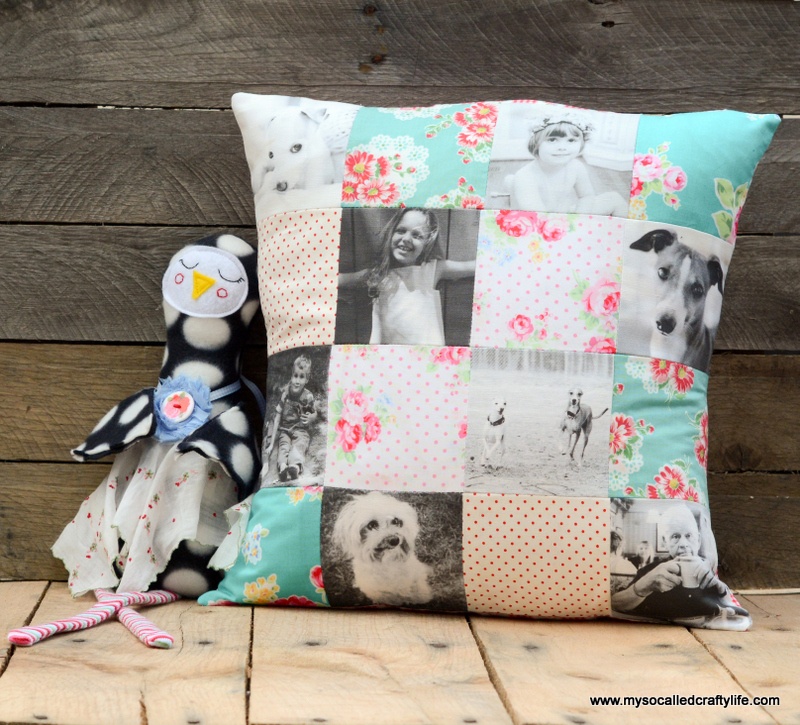 custom patchwork pillow