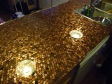 installing a penny countertop