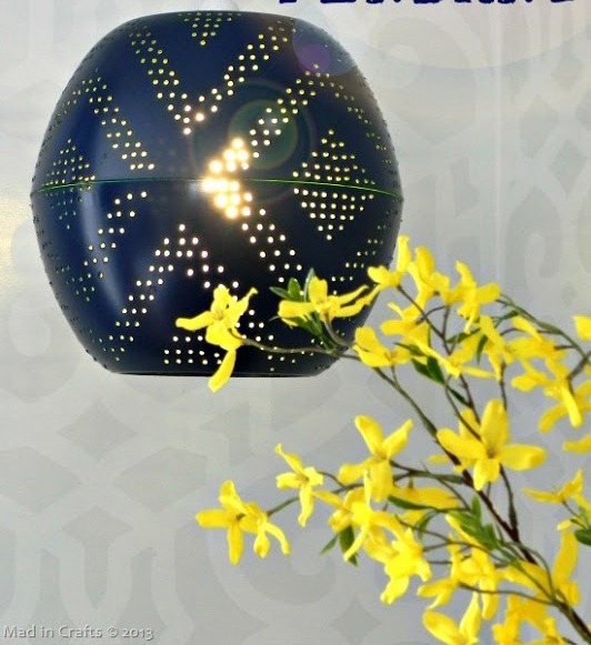 Diy Perforated Globe Lamp For Indoors And Outdoors