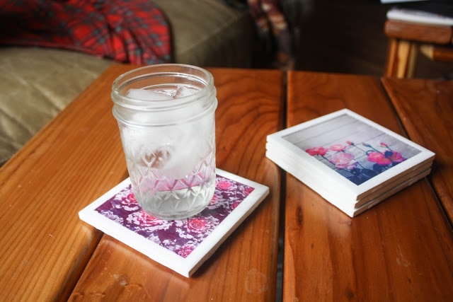 colorful Instagram coasters