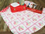 upcycled tablecloth blanket