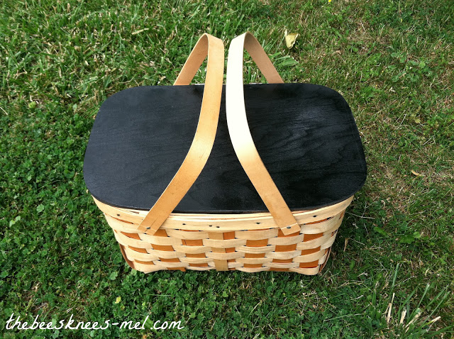 chalkboard picnic basket
