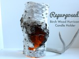 Diy Recycled Birch Piece Candle Holder