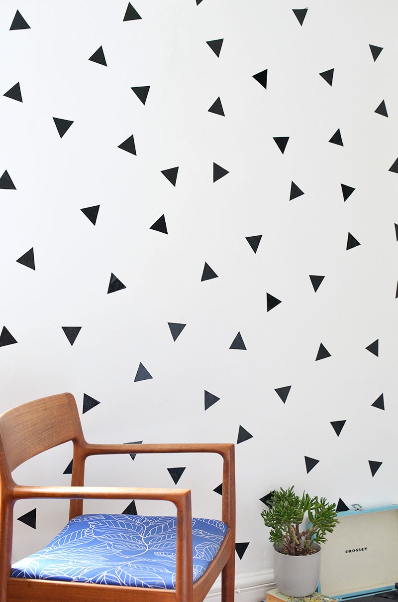 Picture Of diy removable triangle wall decals for trendy decor  3