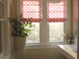 patterned roman shades