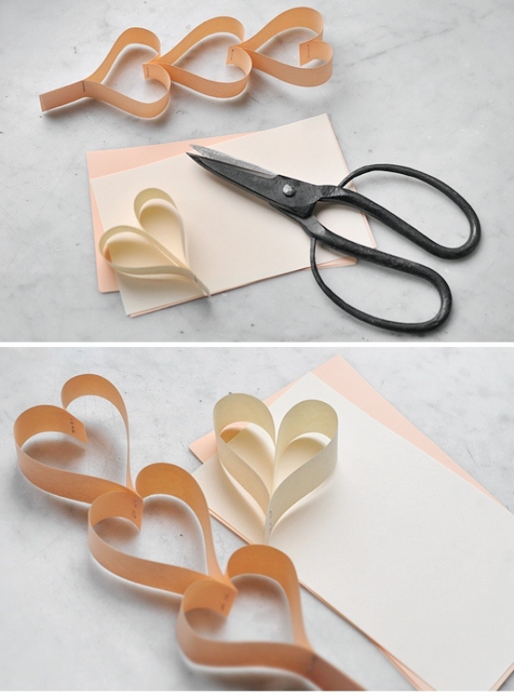 Diy Romantic Heart Paper Garland