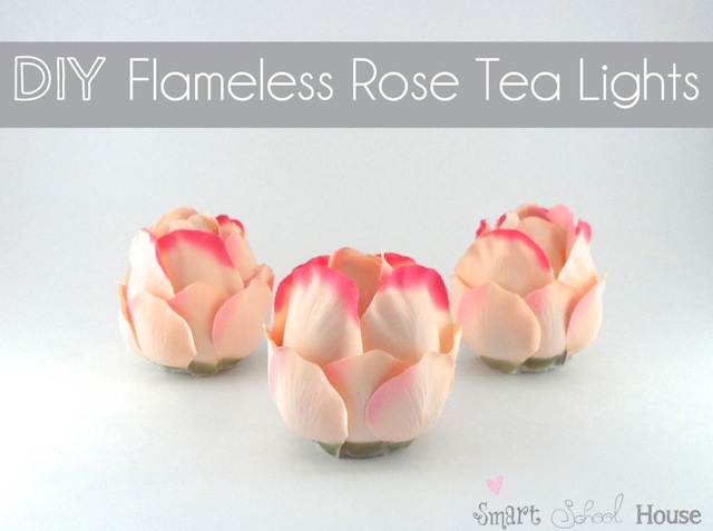 Diy Rose Tea Lights For Spring Nights