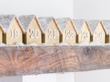 wooden houses advent calendar