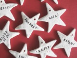 salt dough stars as ornaments or gift tags