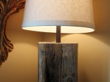 Diy Salvaged Wood Tabletop Lamp