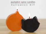 pumpkin spice Halloween candles