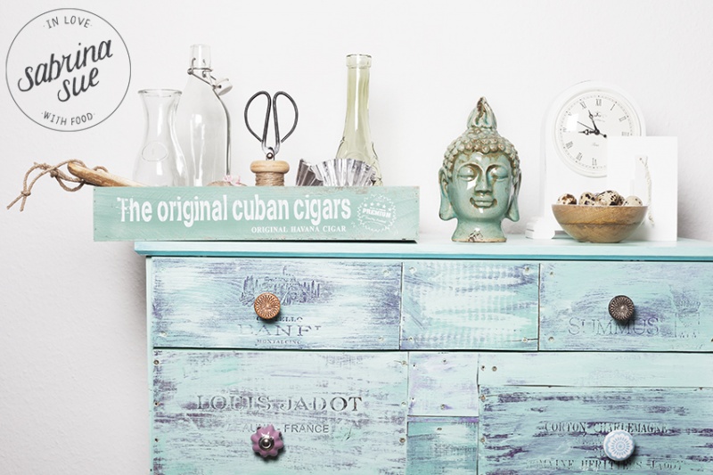 Picture Of diy shabby chic vintage dresser  1