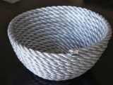 silver rope bowl
