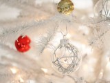 minimalist silver ornaments