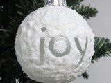snowball ornaments