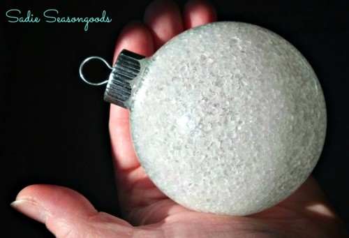 snowball ornaments with sea salt (via sadieseasongoods)