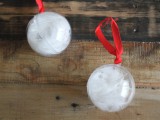 feather snowball ornaments