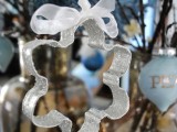 Diy Snowflake Glitter Ornaments