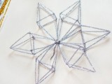 Diy Snowflake Tree Topper With Pipe Cleaners