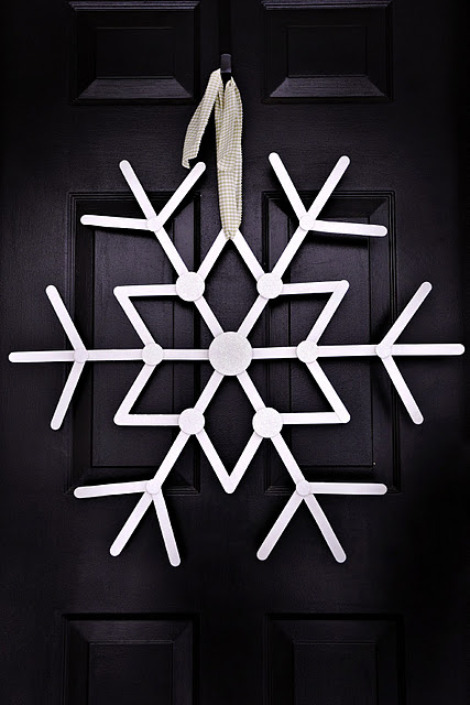 Diy Snowflake Winter Wreath