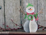DIY paper snowman